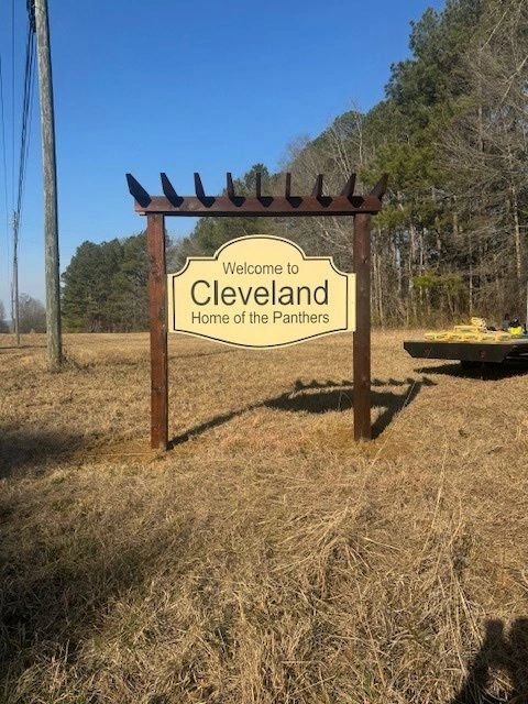Welcome to Cleveland, Home of the Panthers sign